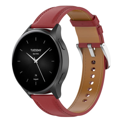 Bracelet de montre en cuir véritable de 22 mm, For Huawei Watch Buds/Xiaomi Watch S2