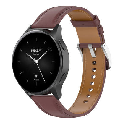Bracelet de montre en cuir véritable de 22 mm, For Huawei Watch Buds/Xiaomi Watch S2
