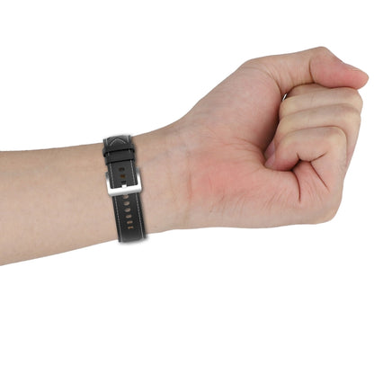 Bracelet de montre en cuir véritable de 22 mm, For Huawei Watch Buds/Xiaomi Watch S2