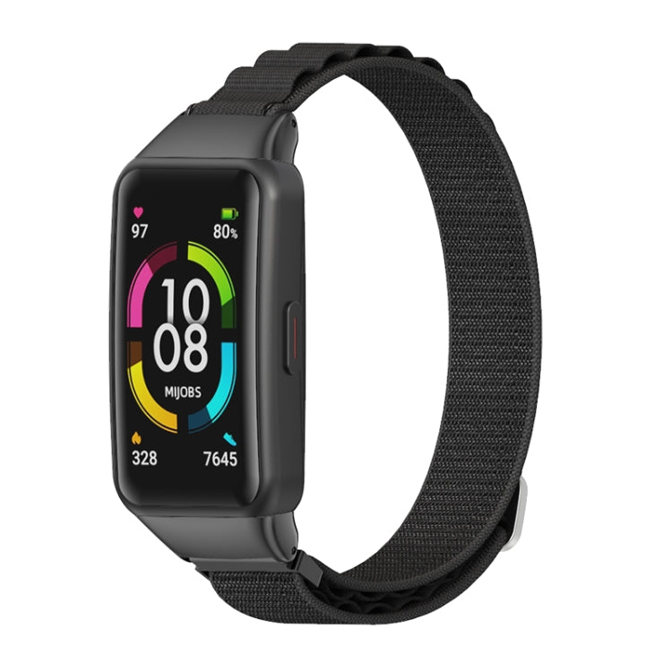 Bracelet de montre respirant en nylon MIJOBS, For Huawei Band 7 / 7 NFC