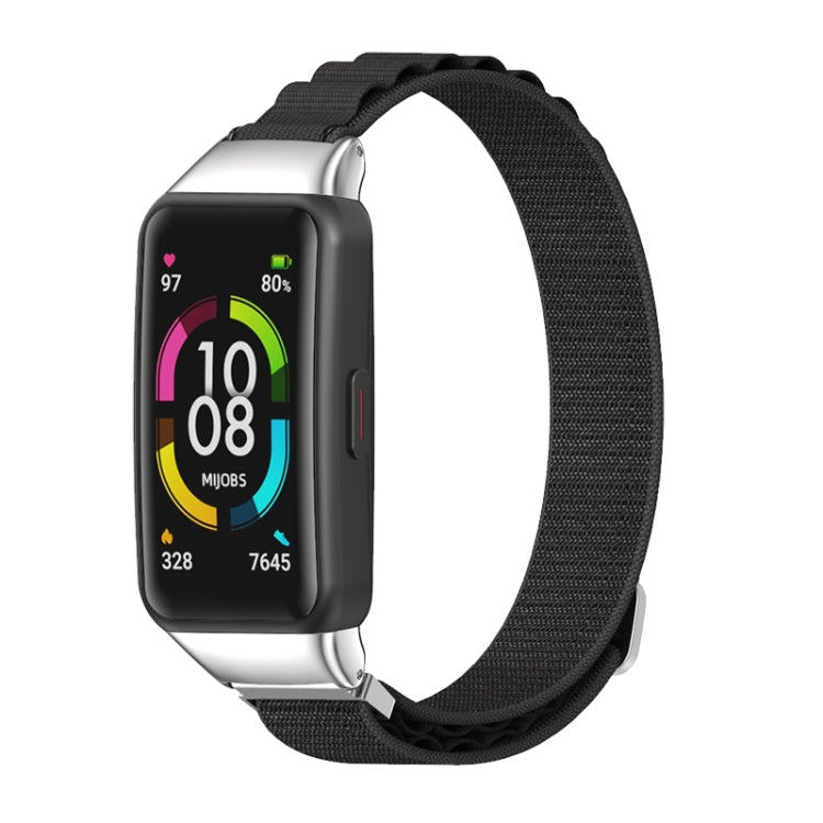 Bracelet de montre respirant en nylon MIJOBS, For Huawei Band 7 / 7 NFC