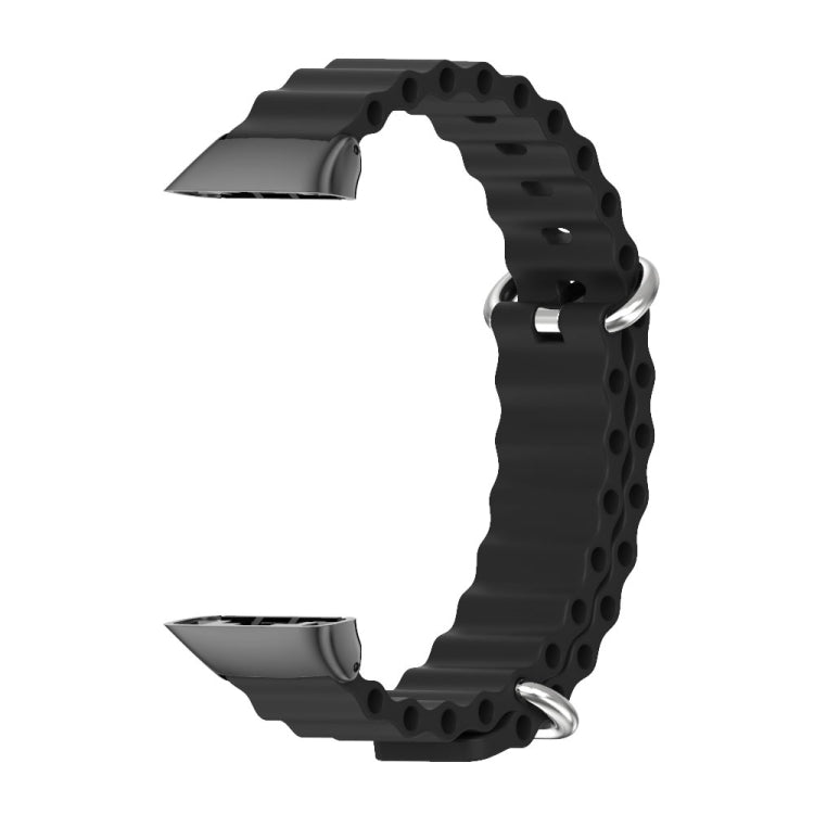 MIJOBS CS Bracelet de montre respirant en silicone marin, For Huawei Band 6 / Honor Band 6, For Huawei Band 7 / 7 NFC