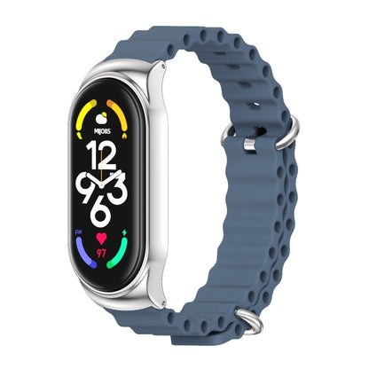 MIJOBS CS Bracelet de montre respirant en silicone marin, For Xiaomi Mi Band 6 / 5, For Xiaomi Mi Band 7 / 7 NFC
