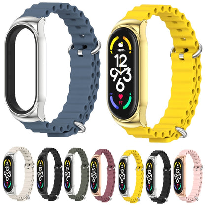 MIJOBS CS Bracelet de montre respirant en silicone marin, For Xiaomi Mi Band 6 / 5, For Xiaomi Mi Band 7 / 7 NFC
