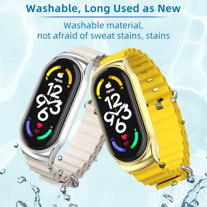 MIJOBS CS Bracelet de montre respirant en silicone marin, For Xiaomi Mi Band 6 / 5, For Xiaomi Mi Band 7 / 7 NFC
