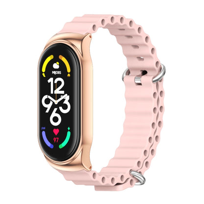 MIJOBS CS Bracelet de montre respirant en silicone marin, For Xiaomi Mi Band 6 / 5, For Xiaomi Mi Band 7 / 7 NFC