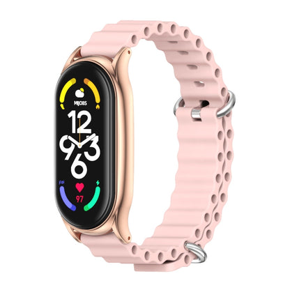 MIJOBS PLUS Bracelet de montre respirant en silicone marin, For Xiaomi Mi Band 6 / 5, For Xiaomi Mi Band 7 / 7 NFC