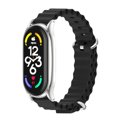 MIJOBS PLUS Bracelet de montre respirant en silicone marin, For Xiaomi Mi Band 6 / 5, For Xiaomi Mi Band 7 / 7 NFC