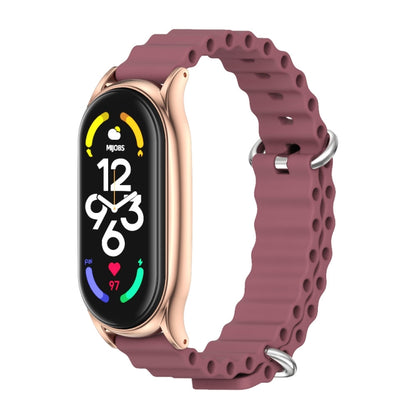 MIJOBS PLUS Bracelet de montre respirant en silicone marin, For Xiaomi Mi Band 6 / 5, For Xiaomi Mi Band 7 / 7 NFC