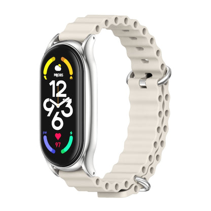 MIJOBS PLUS Bracelet de montre respirant en silicone marin, For Xiaomi Mi Band 6 / 5, For Xiaomi Mi Band 7 / 7 NFC