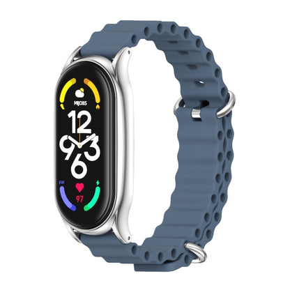 MIJOBS PLUS Bracelet de montre respirant en silicone marin, For Xiaomi Mi Band 6 / 5, For Xiaomi Mi Band 7 / 7 NFC
