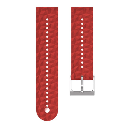 Bracelet de montre en silicone à texture losange, For Suunto 9