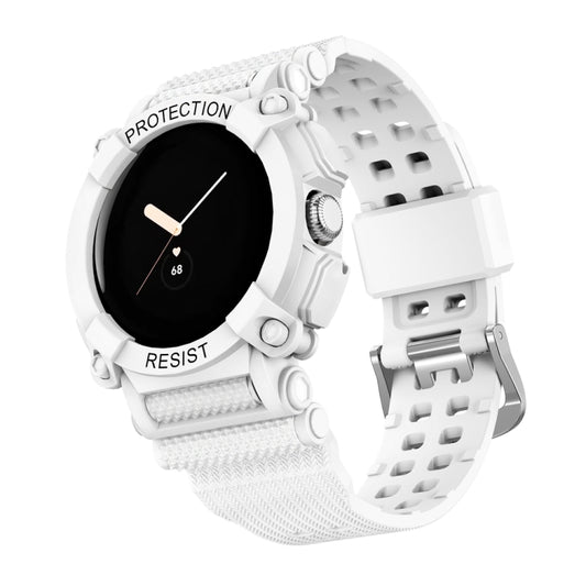 Bracelet de montre intégré de couleur unie à trois épreuves, For Google Pixel Watch