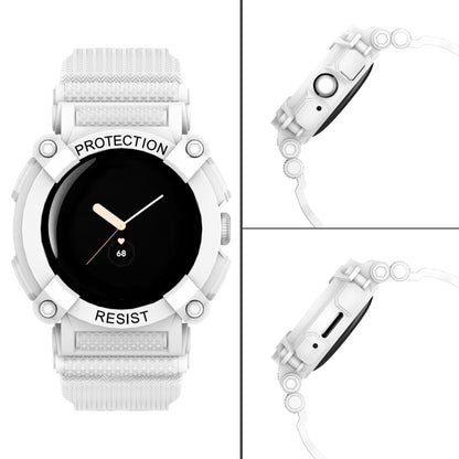 Bracelet de montre intégré de couleur unie à trois épreuves, For Google Pixel Watch