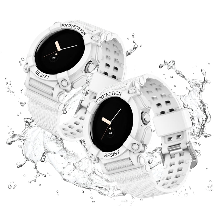 Bracelet de montre intégré de couleur unie à trois épreuves, For Google Pixel Watch