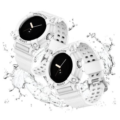 Bracelet de montre intégré de couleur unie à trois épreuves, For Google Pixel Watch
