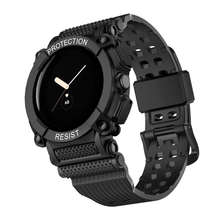 Bracelet de montre intégré de couleur unie à trois épreuves, For Google Pixel Watch