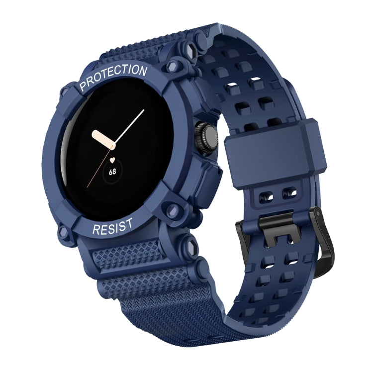 Bracelet de montre intégré de couleur unie à trois épreuves, For Google Pixel Watch