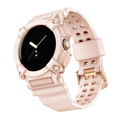 Bracelet de montre intégré de couleur unie à trois épreuves, For Google Pixel Watch