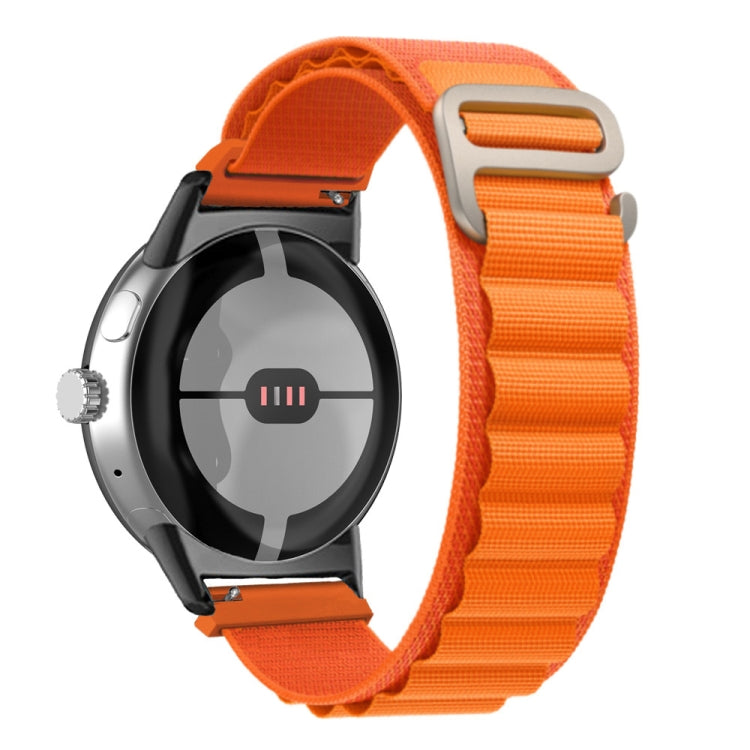 Bracelet de montre en nylon avec connecteur noir, For Google Pixel Watch 4 / 3 / 2 / 1 41mm