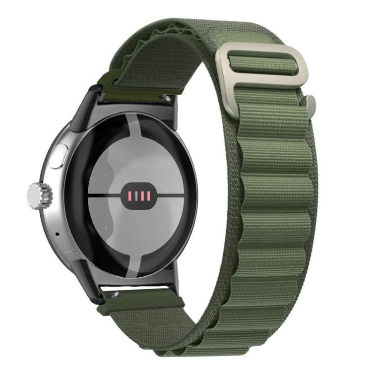 Bracelet de montre en nylon avec connecteur noir, For Google Pixel Watch 4 / 3 / 2 / 1 41mm
