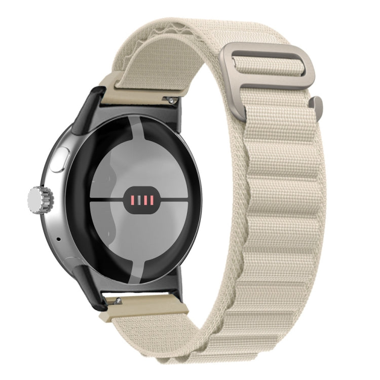 Bracelet de montre en nylon avec connecteur noir, For Google Pixel Watch 4 / 3 / 2 / 1 41mm