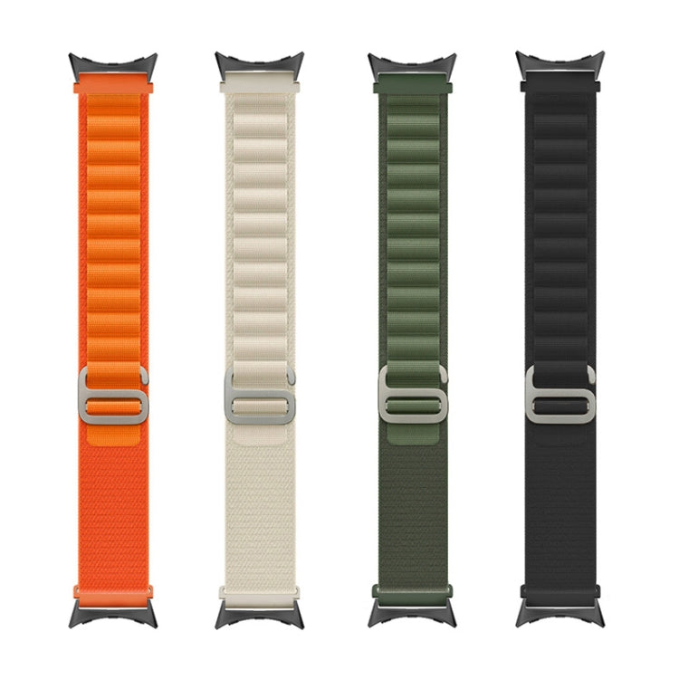 Bracelet de montre en nylon avec connecteur noir, For Google Pixel Watch 4 / 3 / 2 / 1 41mm