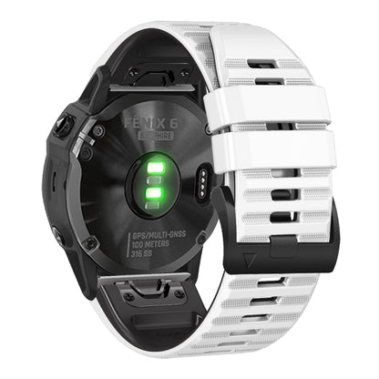 Bracelet de montre en silicone bicolore, For Garmin Fenix 7X / 6X / 5X 26mm