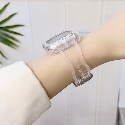 Bracelet de montre intégré en TPU, For Apple Watch Series 9&8&7 41mm/SE2025&SE 2&6&SE&5&4 40mm, For Apple Watch Series 9&8&7 45mm/SE2025&SE 2&6&SE&5&4 44mm