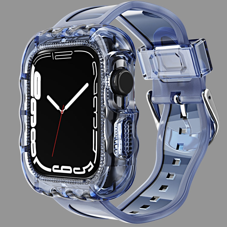 Bracelet de montre intégré en TPU, For Apple Watch Series 9&8&7 41mm/SE2025&SE 2&6&SE&5&4 40mm, For Apple Watch Series 9&8&7 45mm/SE2025&SE 2&6&SE&5&4 44mm