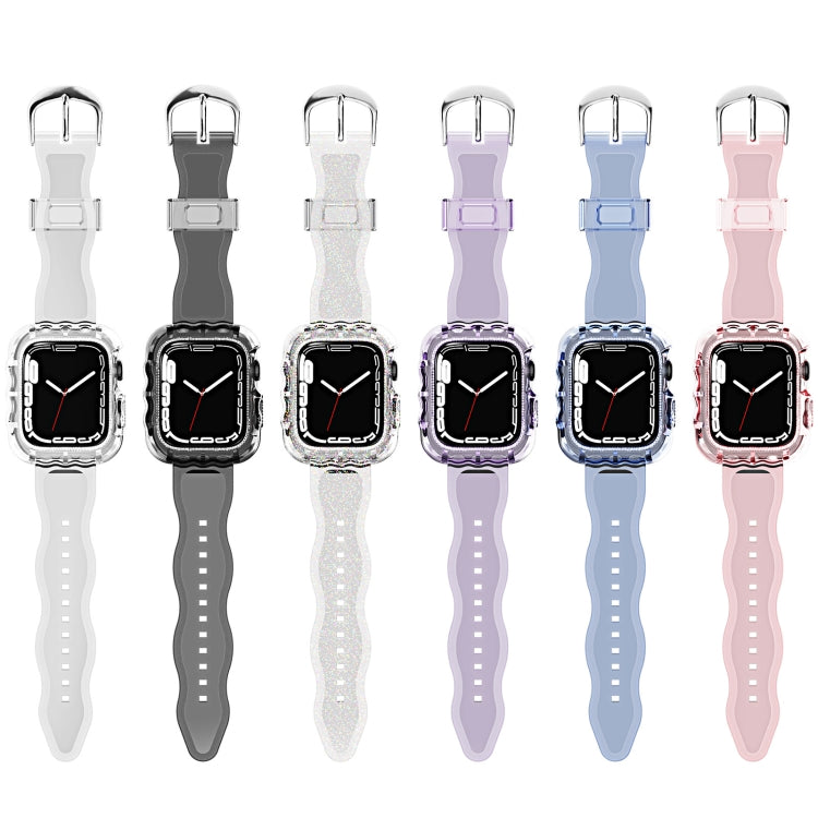 Bracelet de montre intégré en TPU, For Apple Watch Series 9&8&7 41mm/SE2025&SE 2&6&SE&5&4 40mm, For Apple Watch Series 9&8&7 45mm/SE2025&SE 2&6&SE&5&4 44mm