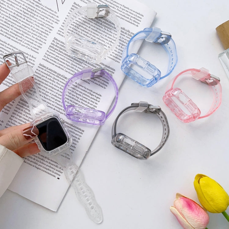 Bracelet de montre intégré en TPU, For Apple Watch Series 9&8&7 41mm/SE2025&SE 2&6&SE&5&4 40mm, For Apple Watch Series 9&8&7 45mm/SE2025&SE 2&6&SE&5&4 44mm