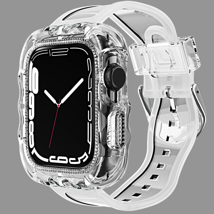 Bracelet de montre intégré en TPU, For Apple Watch Series 9&8&7 41mm/SE2025&SE 2&6&SE&5&4 40mm, For Apple Watch Series 9&8&7 45mm/SE2025&SE 2&6&SE&5&4 44mm