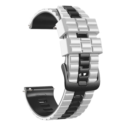 Bracelet de montre bicolore en silicone style océan universel 22 mm