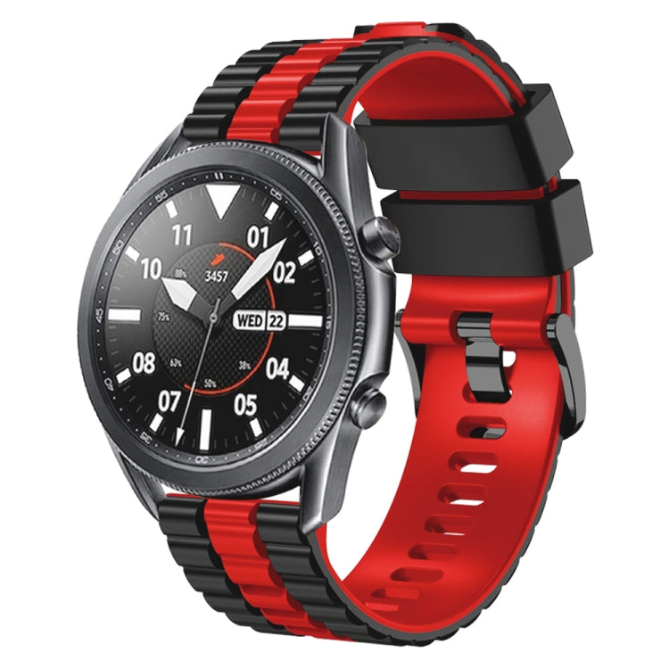 Bracelet de montre bicolore en silicone style océan universel 22 mm