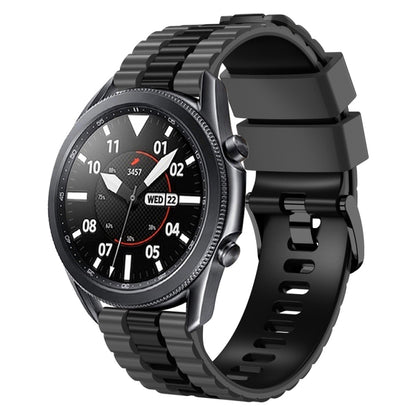 Bracelet de montre bicolore en silicone style océan universel 22 mm