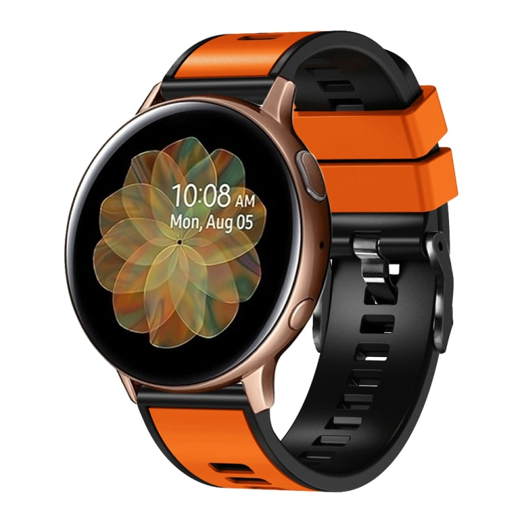 Bracelet de montre universel en silicone bicolore, 20mm, 22mm