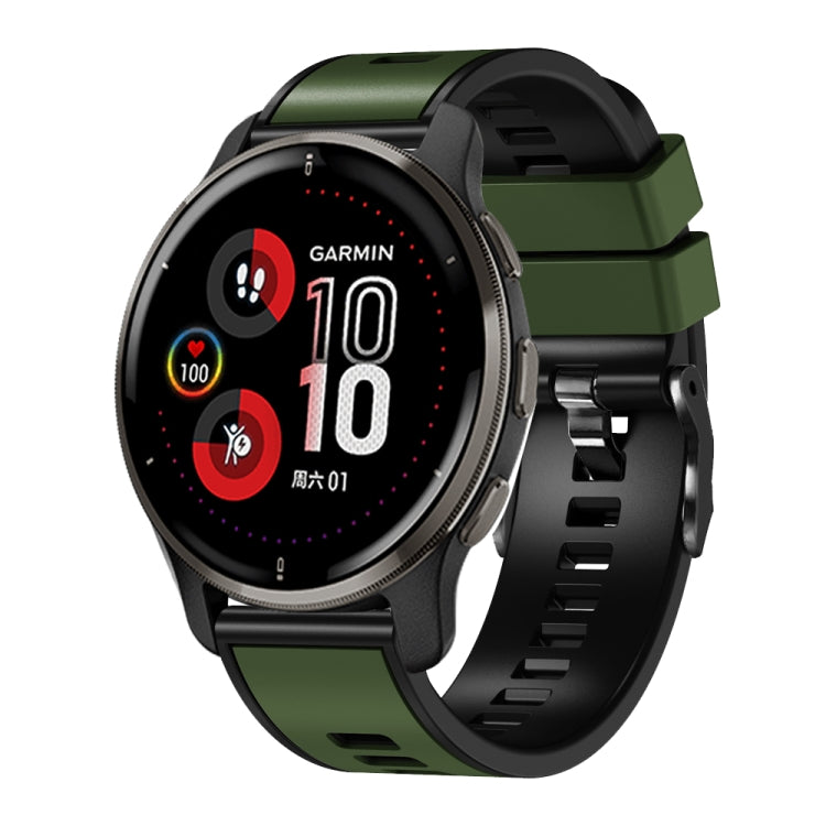 Bracelet de montre universel en silicone bicolore, 20mm, 22mm