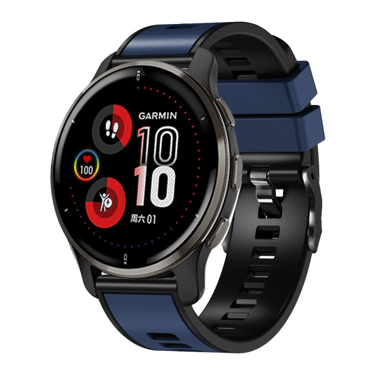 Bracelet de montre universel en silicone bicolore, 20mm, 22mm