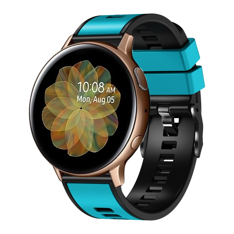 Bracelet de montre universel en silicone bicolore, 20mm, 22mm