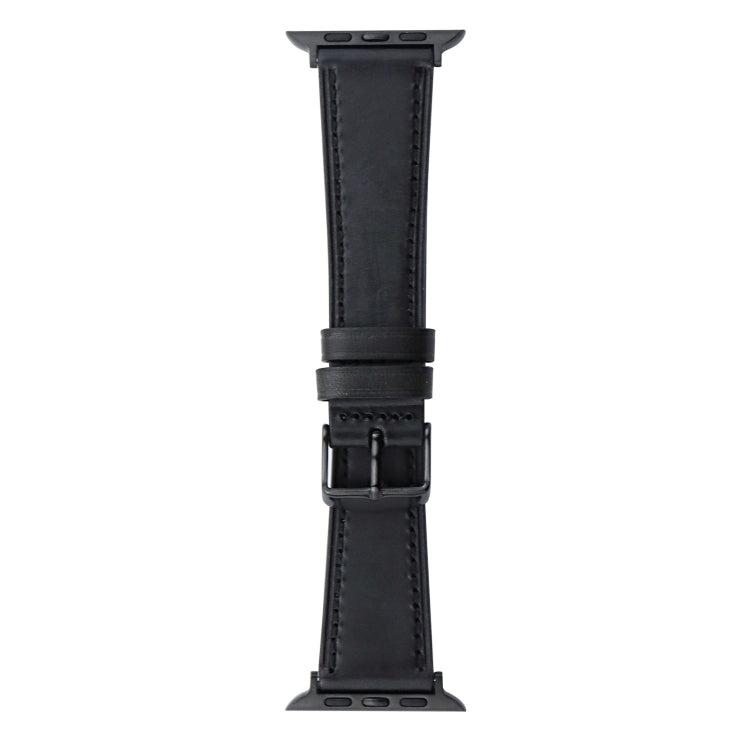 Bracelet de montre Crazy Horse en cuir véritable, For Apple Watch Series 8&7 41mm / SE 2&6&SE&5&4 40mm, For Apple Watch Ultra 49mm / Series 8&7 45mm / SE 2&6&SE&5&4 44mm