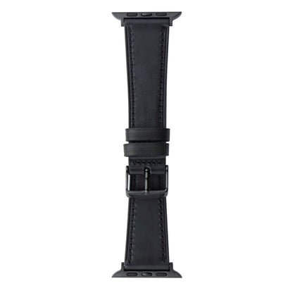 Bracelet de montre Crazy Horse en cuir véritable, For Apple Watch Series 8&7 41mm / SE 2&6&SE&5&4 40mm, For Apple Watch Ultra 49mm / Series 8&7 45mm / SE 2&6&SE&5&4 44mm