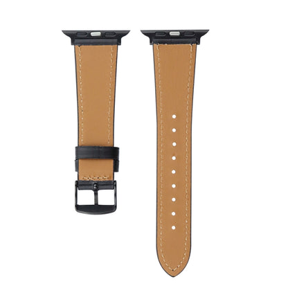 Bracelet de montre Crazy Horse en cuir véritable, For Apple Watch Series 8&7 41mm / SE 2&6&SE&5&4 40mm, For Apple Watch Ultra 49mm / Series 8&7 45mm / SE 2&6&SE&5&4 44mm