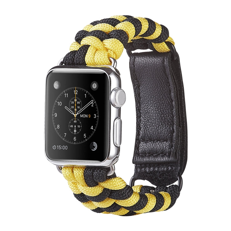Bracelet de montre en nylon avec crochet et boucle à armure toile Paracord, For Apple Watch Series 8&7 41mm / SE 2&6&SE&5&4 40mm, For Apple Watch Ultra 49mm / Series 8&7 45mm / SE 2&6&SE&5&4 44mm