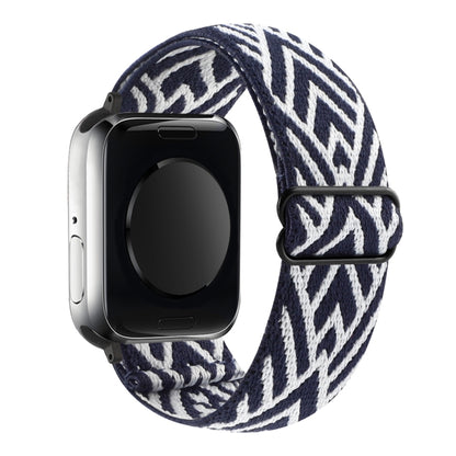 Bracelet de montre élastique à boucle de style ethnique, For Apple Watch Series 7 41mm / 6 & SE & 5 & 4 40mm, For Apple Watch Ultra 49mm / Series 8&7 45mm / SE 2&6&SE&5&4 44mm