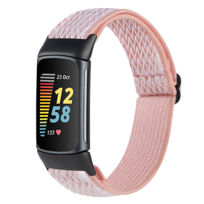 Bracelet de montre en nylon tressé à boucle ondulée, For Fitbit Inspire 2, For Fitbit Inspire, For Fitbit Charge 5