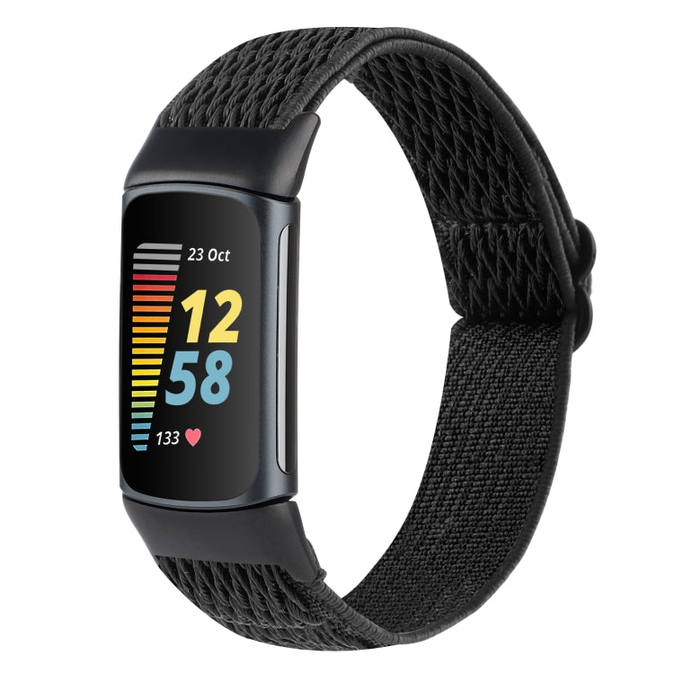 Bracelet de montre en nylon tressé à boucle ondulée, For Fitbit Inspire 2, For Fitbit Inspire, For Fitbit Charge 5