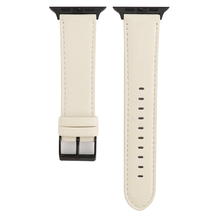 Bracelet de montre en cuir texturé de vachette, For Apple Watch Series 8&7 41mm / SE 2&6&SE&5&4 40mm / 3&2&1 38mm, For Apple Watch Series 7 45mm / 6 & SE & 5 & 4 44mm / 3 & 2 & 1 42mm, For Apple Watch Series 7 41mm / 6 & SE & 5 & 4 40mm / 3 & 2 & 1 38m...