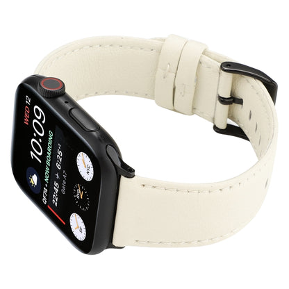Bracelet de montre en cuir texturé de vachette, For Apple Watch Series 8&7 41mm / SE 2&6&SE&5&4 40mm / 3&2&1 38mm, For Apple Watch Series 7 45mm / 6 & SE & 5 & 4 44mm / 3 & 2 & 1 42mm, For Apple Watch Series 7 41mm / 6 & SE & 5 & 4 40mm / 3 & 2 & 1 38m...
