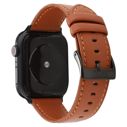 Bracelet de montre en cuir texturé de vachette, For Apple Watch Series 8&7 41mm / SE 2&6&SE&5&4 40mm / 3&2&1 38mm, For Apple Watch Series 7 45mm / 6 & SE & 5 & 4 44mm / 3 & 2 & 1 42mm, For Apple Watch Series 7 41mm / 6 & SE & 5 & 4 40mm / 3 & 2 & 1 38m...